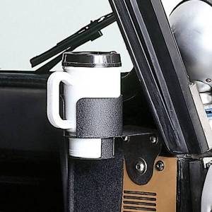 Rugged Ridge Cup Holder Windshield Mounted | 76-95 Jeep CJ/Wrangler YJ - 13306.01