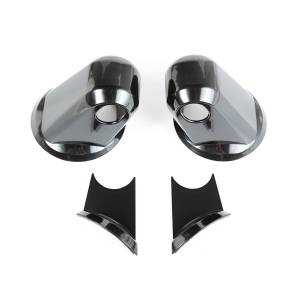 Rugged Ridge Door Mirror Arm Covers Black Paintable | 07-18 Jeep Wrangler JK/JKU - 13311.05