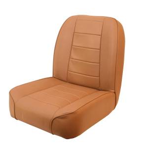 Rugged Ridge Seat Low-Back Front No-Recline Tan | 55-86 Jeep CJ - 13400.04