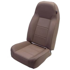 Rugged Ridge Seat High-Back Front No-Recline Tan | 76-02 Jeep CJ/Wrangler YJ/TJ - 13401.04