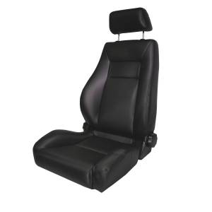 Rugged Ridge Ultra Seat Front Reclinable Black Denim | 76-02 CJ/Wrangler YJ/TJ - 13404.15