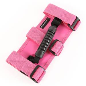 Rugged Ridge Ultimate Grab Handle Kit Pink | 55-21 Jeep CJ/Wrangler / 20-21 Gladiator - 13505.01