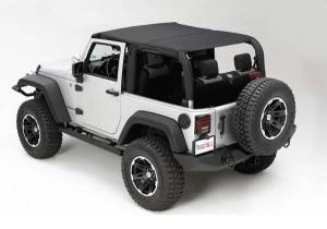 Rugged Ridge Island Top Mesh Black | 10-18 Jeep Wrangler JKU 4 Door - 13579.13