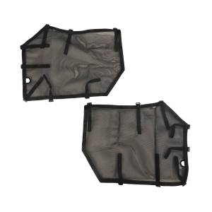 Rugged Ridge Fortis Tube Door Covers Front Set Black | 07-18 Jeep Wrangler JK - 13579.56