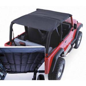 Rugged Ridge Acoustic Island Topper Soft Top Black Denim | 97-06 Jeep Wrangler TJ - 13582.15