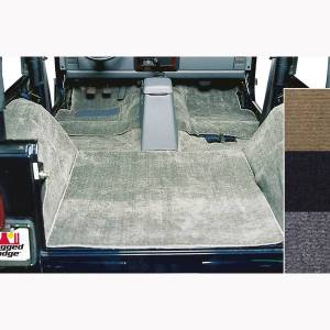 Rugged Ridge Deluxe Carpet Kit Gray | 76-95 Jeep CJ/Wrangler YJ - 13690.09