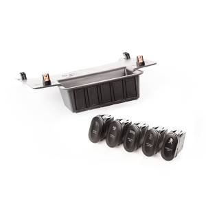 Rugged Ridge Switch Panel Kit | Lower 5 Etched Switches | 11-18 Jeep Wrangler JK - 17235.73