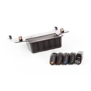 Rugged Ridge Switch Panel Kit Lower | 11-18 Jeep Wrangler JK/JKU - 17235.84