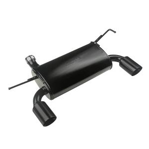 Rugged Ridge BLACK AXLE-BACK EXHAUST SYSTEM | 07-18 JEEP WRANGLER - 17606.77