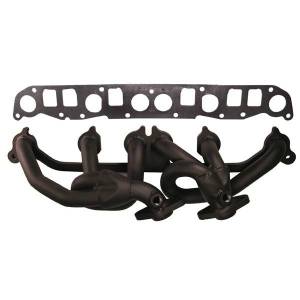 Rugged Ridge Exhaust Header Steel Black | 99-06 Jeep XJ/ZJ/TJ 4.0L - 17660.02