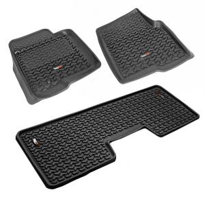 Rugged Ridge All Terrain Floor Liner Kit Black | 09-14 Ford F-150 SuperCrew - 82989.21