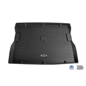 Rugged Ridge All Terrain Cargo Liner Black Jeep Logo | 76-95 Jeep CJ7/Wrangler YJ - DMC-12975.22