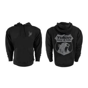 Yukon Gear And Axle - Yukon Hoodie with 3 Logo Design, Black, XXLarge - YCWT15-XXL - Image 2