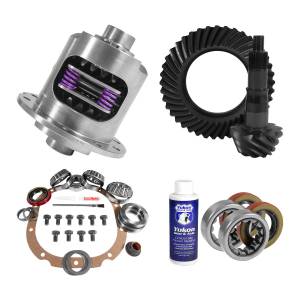 Yukon Gear and Axle Kit contains a ring and pinion set, positraction unit, and installation parts - YGK2375