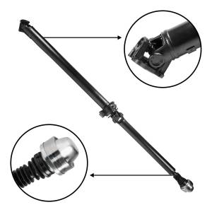 USA Standard rear driveshaft for Ford Escape 4WD/AWD exc hybid. 73.7" nom length - ZDS100725