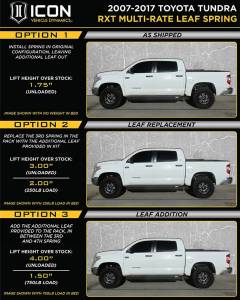 Icon Vehicle Dynamics - ICON Vehicle Dynamics 07-21 TUNDRA RXT STAGE 1 SYSTEM - K53155 - Image 2