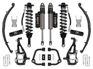 ICON Vehicle Dynamics 21-23 FORD F150 4WD 3.5-4.5" STAGE 3 SUSPENSION SYS TUBULAR UCA / LEAF PACK - K93143TL