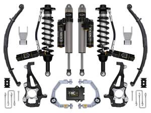 ICON Vehicle Dynamics 21-23 FORD F150 4WD 3.5-4.5" STAGE 5 SUSPENSION SYS BILLET UCA / LEAF PACK - K93145L