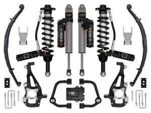 ICON Vehicle Dynamics 21-23 FORD F150 4WD 3.5-4.5" STAGE 5 SUSPENSION SYS TUBULAR UCA / LEAF PACK - K93145TL