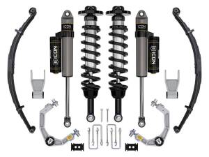 ICON Vehicle Dynamics 21-23 FORD F150 TREMOR 4WD 2.5-3" STAGE 2 SUSPENSION SYS BILLET UCA / LEAF PACK - K93162L