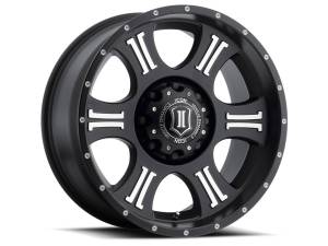 ICON ALLOYS SHIELD SAT BLK MACH - 20 X 9 / 5 X 150 / 16MM / 5.625" BS - 1020905556MB