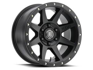 ICON ALLOYS REBOUND SAT BLK - 17 X 8.5 / 5 X 150 / 25MM / 5.75" BS - 1817855557SB