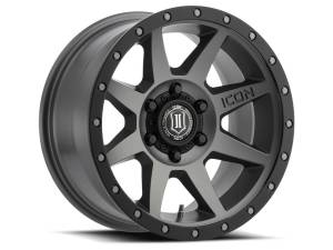 ICON ALLOYS REBOUND TITANIUM - 17 X 8.5 / 6 X 135 / 6MM / 5" BS - 1817856350TT