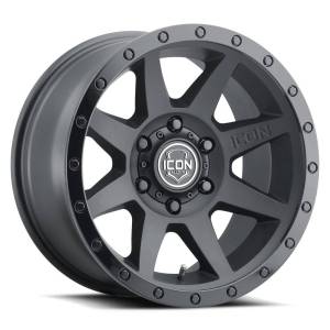 ICON ALLOYS REBOUND DBL BLK - 17 X 8.5 / 6 X 5.5 / 0MM / 4.75" BS - 1817858347DB