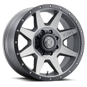 ICON ALLOYS REBOUND TITANIUM - 20 X 9 / 8 x 6.5" / 12MM / 5.5" BS - 1820908055TT