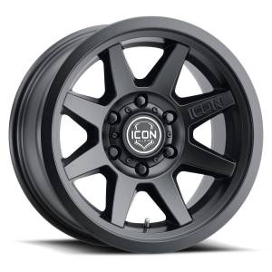 ICON ALLOYS REBOUND SLX SAT BLK - 17 X 8.5 / 6 X 5.5 / 0MM / 4.75" BS - 1917858347SB