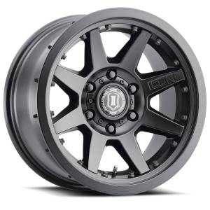 ICON ALLOYS REBOUND PRO SAT BLK - 17 X 8.5 / 6X135 / 6MM / 5" BS - 21817856350SB