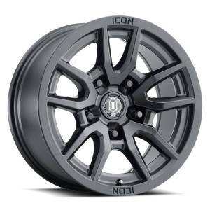 ICON Alloys - ICON ALLOYS VECTOR 5 SAT BLK -17 x 8.5 / 5 x 150 / 25MM / 5.75" BS - 2617855557SB - Image 1