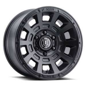 ICON ALLOYS THRUST SAT BLK - 17 X 8.5 / 6 X 135 / 6 MM / 5" BS - 2817856350SB