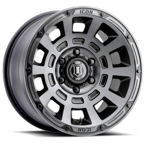 ICON ALLOYS THRUST SAT BLK - 17 X 8.5 / 6 X 135 / 6 MM / 5" BS - 2817856350SSBT