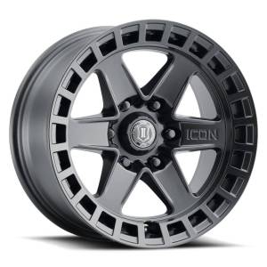 ICON ALLOYS RAIDER SAT BLK - 17 X 8.5 / 6 X 5.5 / 0 MM / 4.75" BS - 3417858347SB