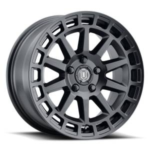 ICON ALLOYS JOURNEY SAT BLK - 17 X 8 / 5 X 108 / 38 MM / 6" BS - 7117803160SB