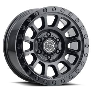 ICON ALLOYS HULSE DBL BLACK - 17 X 8.5 / 6 X 135 / 6MM / 5" BS - 8017856350DB