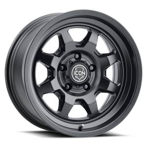 ICON ALLOYS NUEVO SATIN BLACK - 17 X 8.5 / 6 X 135 / 6MM / 5" BS - 8117856350SB