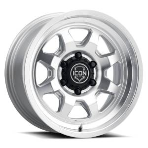 ICON ALLOYS NUEVO SILVER MACHINED - 17 X 8.5 / 6 X 135 / 6MM / 5" BS - 8117856350SM