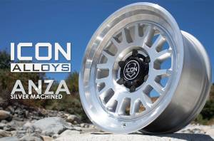 ICON Alloys - ICON ALLOYS ANZA SILVER MACHINED - 17 X 8.5 / 5 X 5 / -6MM / 4.5" BS - 8217857345SM - Image 6