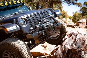 ICON Impact Series Offroad Armor - ICON Impact Series Offroad Armor 18-UP JEEP JL / 20-UP JT PRO SERIES FRONT BUMPER W/ BAR & TABS - 25164 - Image 4