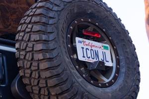 ICON Impact Series Offroad Armor - ICON Impact Series Offroad Armor 18-UP JEEP JL LICENSE PLATE RELOCATION KIT - 25171 - Image 5