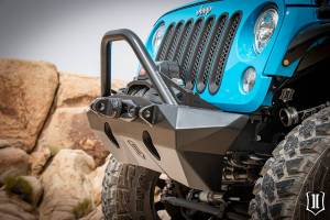 ICON Impact Series Offroad Armor - ICON Impact Series Offroad Armor 07-18 JK PRO SERIES FRONT BUMPER REC WINCH MNT W/ BAR & TABS - 25215 - Image 5