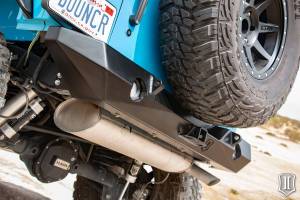 ICON Impact Series Offroad Armor - ICON Impact Series Offroad Armor 07-18 JK PRO SERIES 2 REAR BUMPER W/ HITCH & TAB - 25218 - Image 3