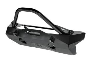 ICON Impact Series Offroad Armor 18-UP JEEP JL / 20-UP JT PRO RECESSED FRONT BUMPER W/ BAR & TABS - 25244