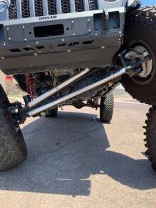 Apex Heavy Duty 2.5 Ton Tie Rod & Drag Link Assembly in Black Anodized Aluminum | 19-22 Jeep Gladiator JT 18-22 Jeep Wrangler JL. - KIT120-Dana44-YesFlip