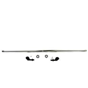 Apex Jeep Wrangler JK - 1 Ton Tie Rod Kit - Polished Aluminum - KIT156