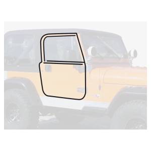 Crown Automotive Jeep Replacement Door Seal Master Kit 76-86 CJ-7, CJ-8 & 87-95 YJ Wrangler w/ Full Steel Doors - 55176222MK