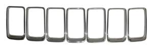 Crown Automotive Jeep Replacement Brushed Platinum Grille Insert Set for 2015-2016 Jeep WK Grand Cherokee - 68285652AA