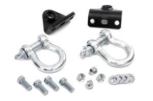 Rough Country D Ring Shackles and Mounts - Winch Plate - Jeep Grand Cherokee ZJ (93-98) - 1048